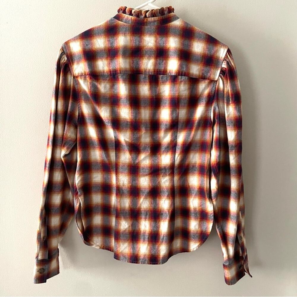 Isabel Marant Etoile Jancis Checked Cotton Shirt Blouse Size 36(S) - Picture 11 of 11